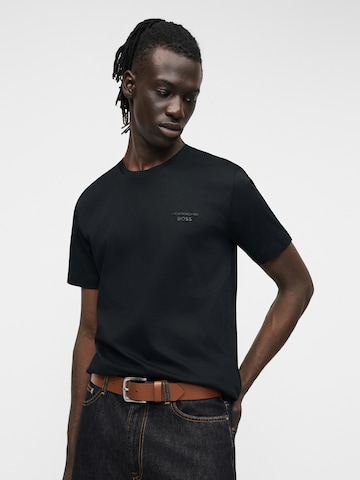 BOSS Футболка 'Spirit 70' в Черный