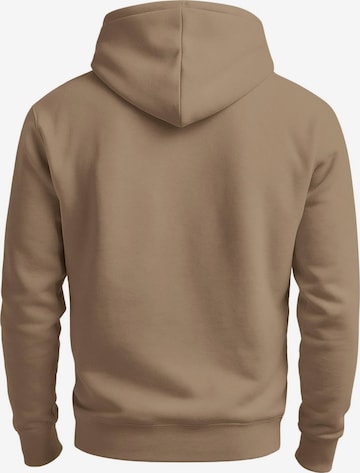 Neverless Sweatshirt 'Mountain Lineart' in Braun: Vorderseite