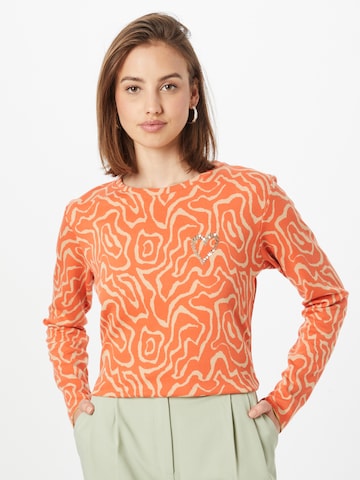 Key Largo Pullover 'FUNK' in Orange: Vorderseite