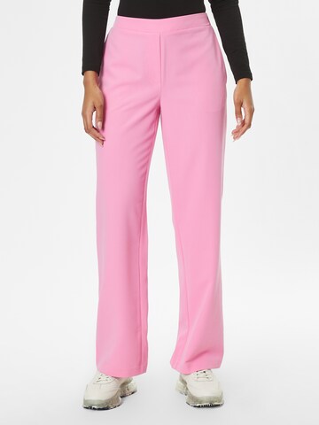Bootcut Pantaloni 'Karitta' di MSCH COPENHAGEN in rosa: frontale