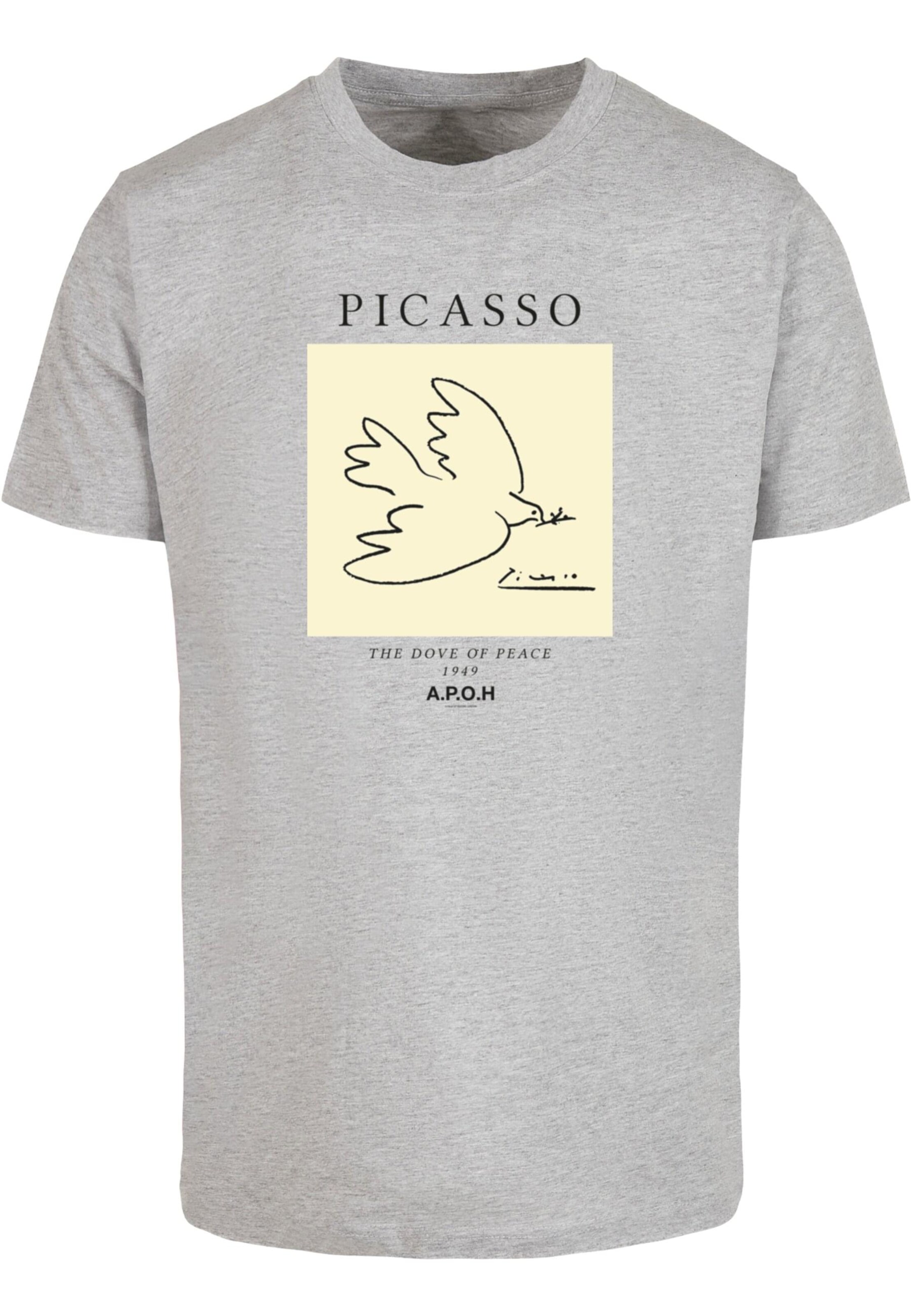 Merchcode Shirt 'Apoh - Picasso Dove' in Grey: front