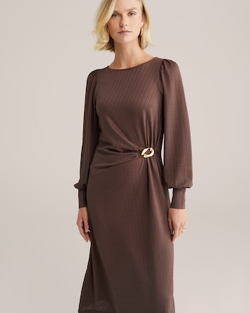 WE Fashion Kleit, värv pruun