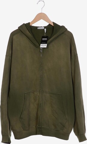 WEEKDAY Sweatshirt & Zip-Up Hoodie in XL in Green: front