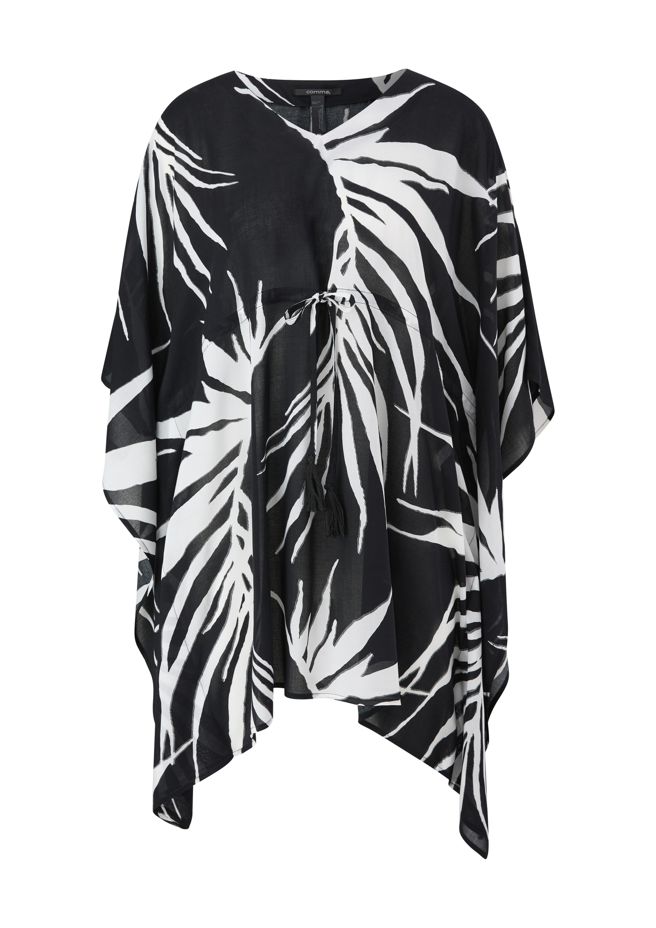 COMMA Strandkleid in Schwarz: Vorderseite