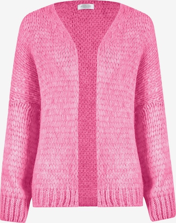 SASSYCLASSY Oversizestrickjacke in Pink: Vorderseite