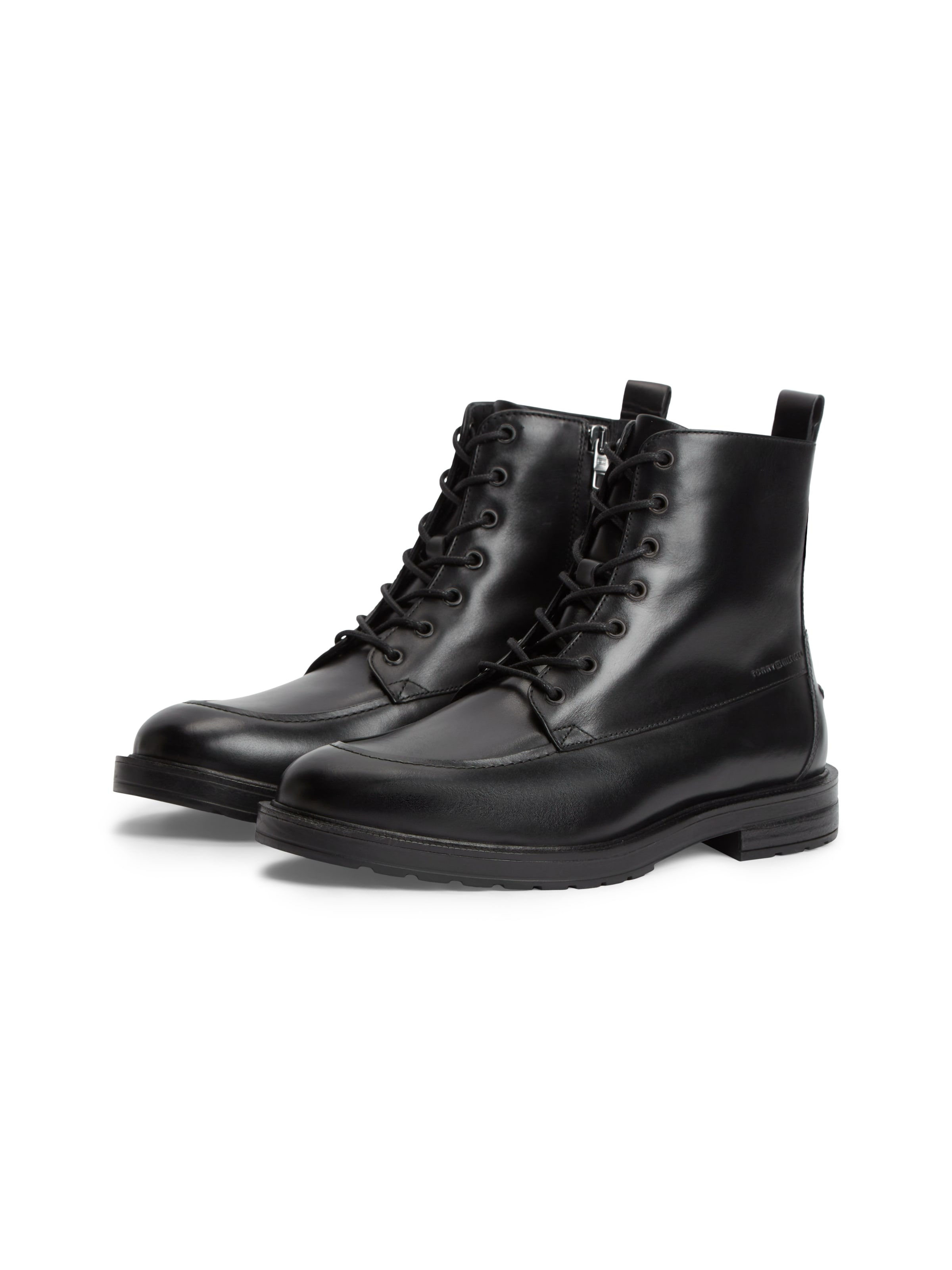 TOMMY HILFIGER Schnürboots in Schwarz