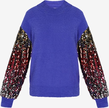 IZIA Trui in Blauw: voorkant