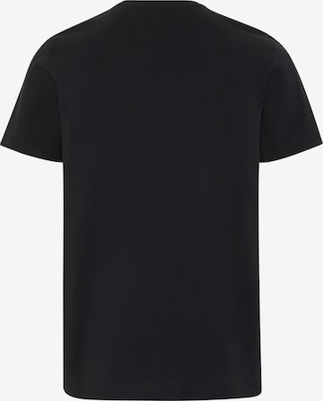 Detto Fatto Shirt ' mit Print-Botschaft ' in Black