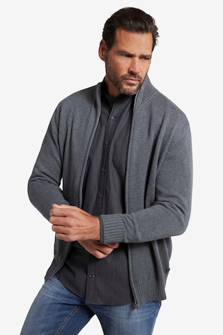 JP1880 Knit Cardigan in Grey: front
