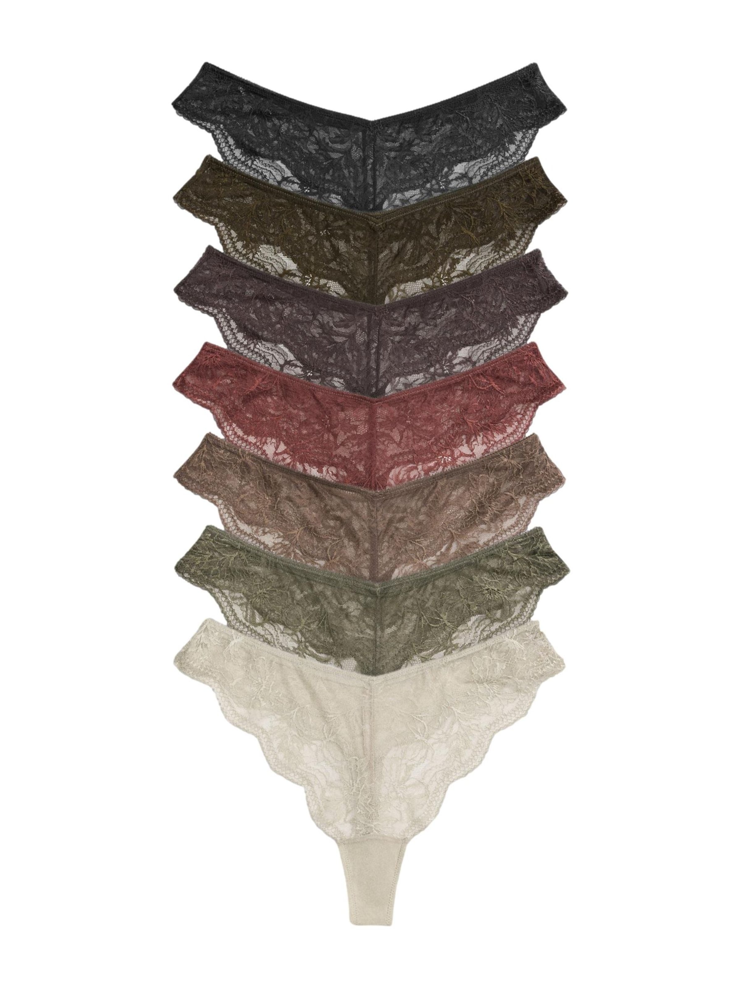 The Set - Tanga en beige: frente