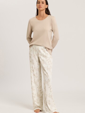 Hanro Pyjamabroek ' Loungy Nights ' in Beige