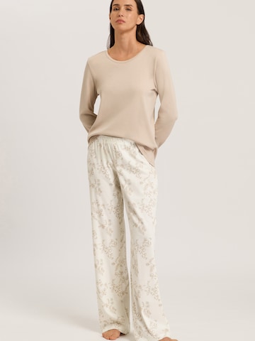 Hanro Pyjamahose ' Loungy Nights ' in Beige