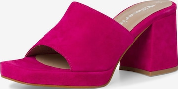 TAMARIS Mules in Pink: front