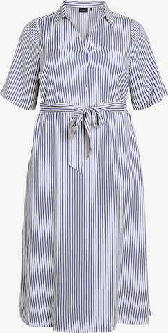 ZizziKošulja haljina 'CANAVAS' - plava boja: prednji dio