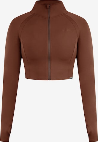 Smilodox Training Jacket 'Advance Pro' in Brown: front