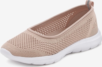 LASCANA Ballet Flats in Beige: front