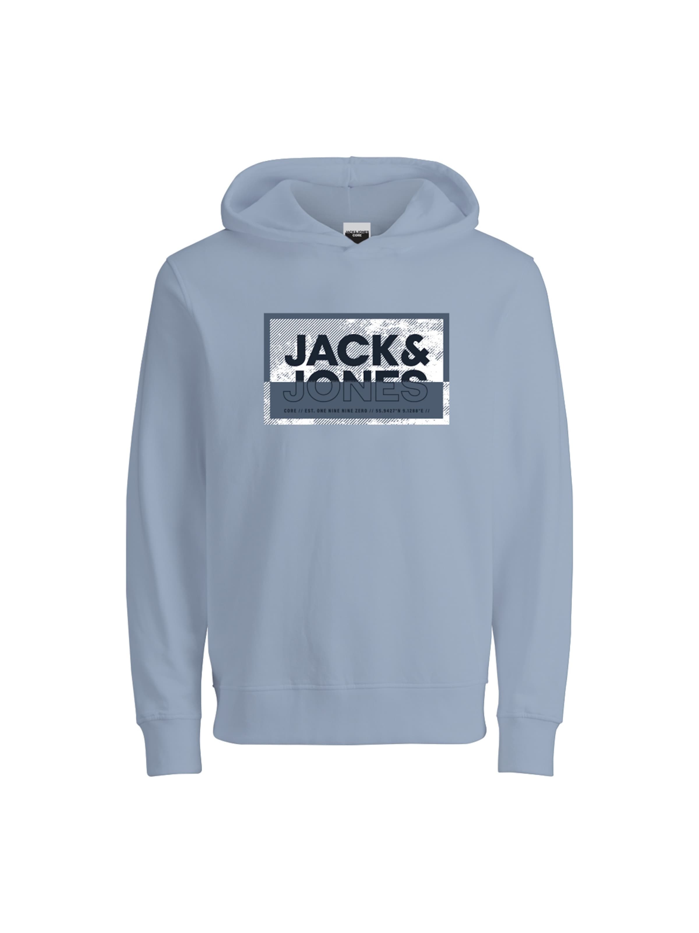 Jack & Jones Junior Sweatshirt 'Logan' in Blauw: voorkant