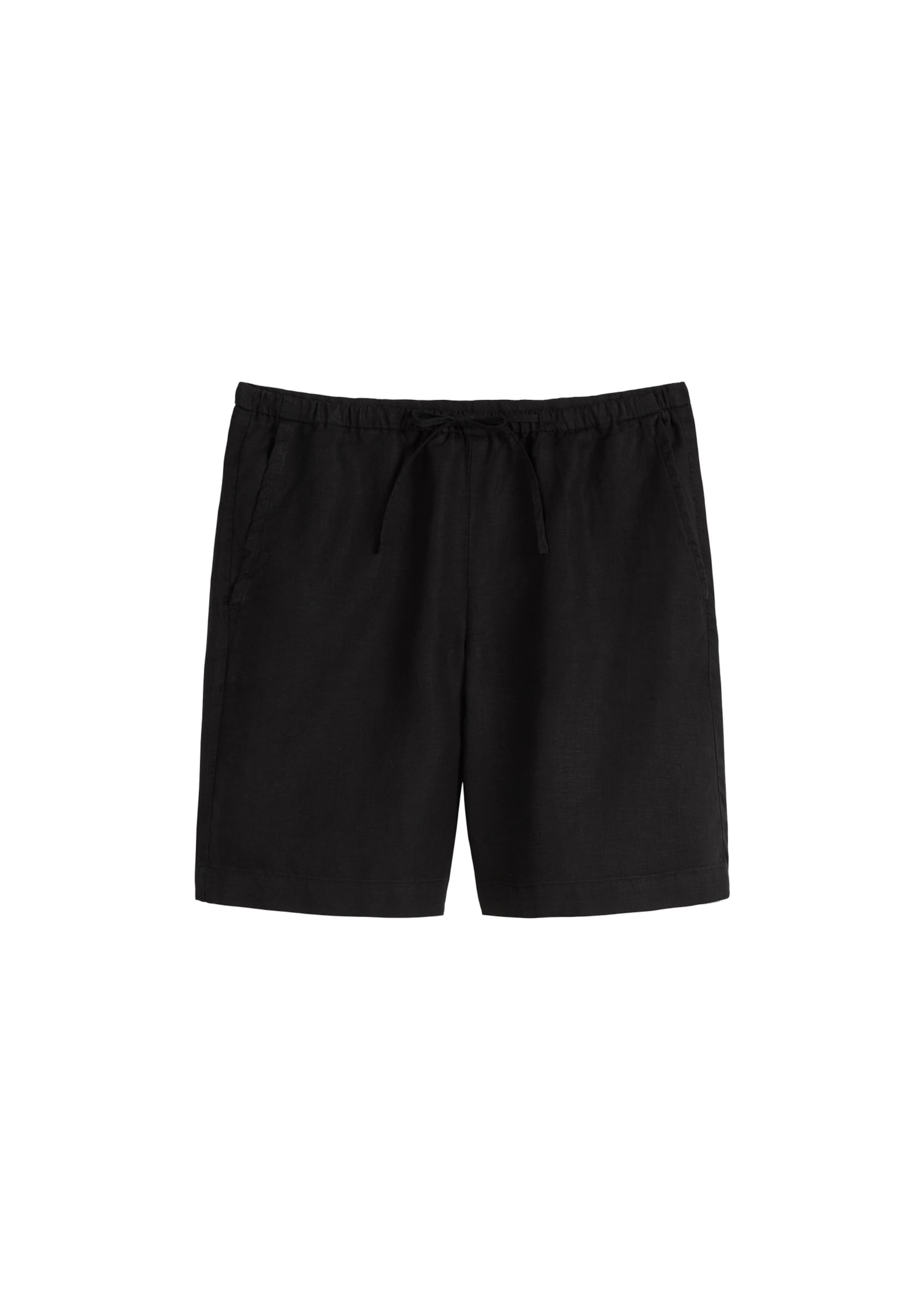 Marc O'Polo Loosefit Shorts in Schwarz: Vorderseite