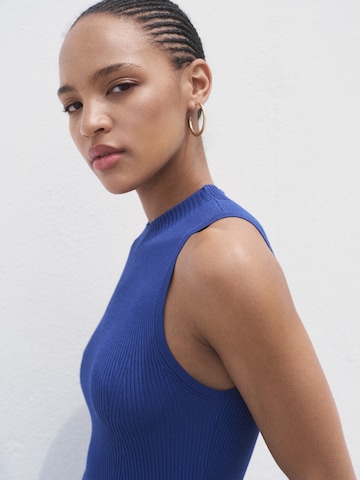 MANGO Knit dress 'ALBERT' in Blue