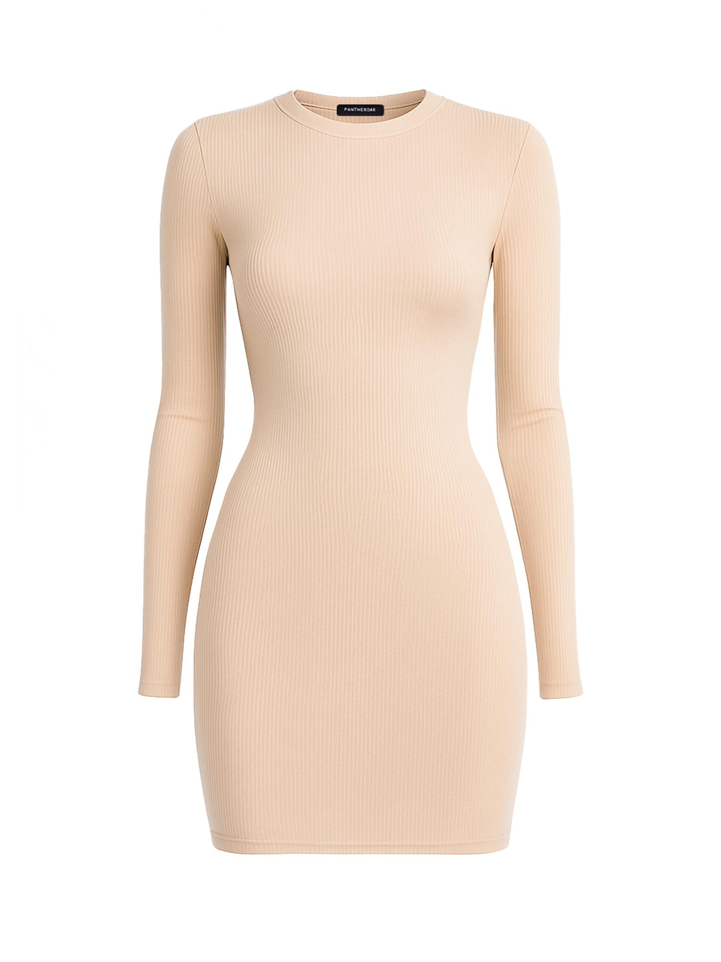 PANTHEROAR Pletena obleka 'Essential Dress' v velikosti XS-S  | nude barva, Prikaz izdelka