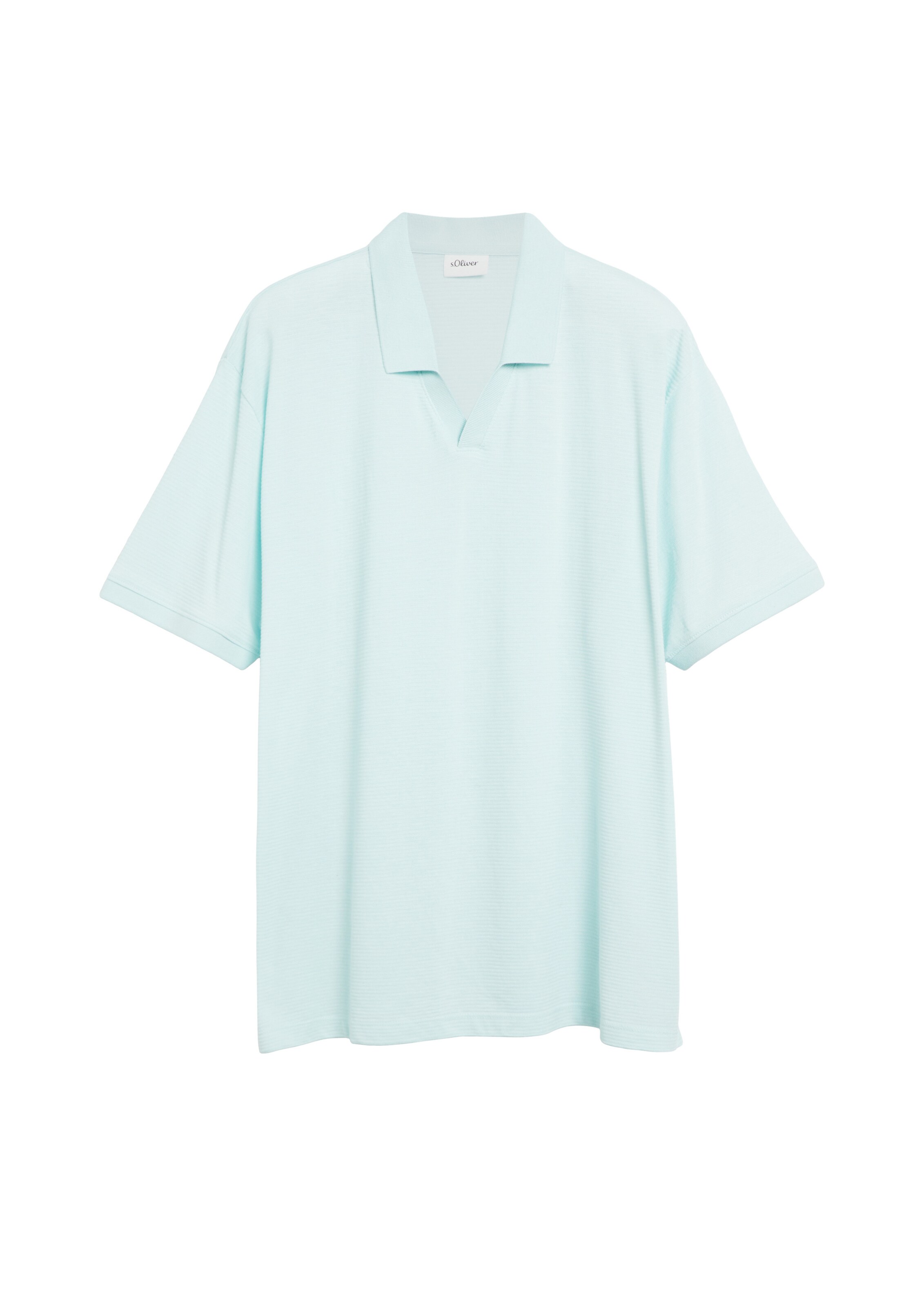s.Oliver Men Big Sizes Shirt in Blue: front