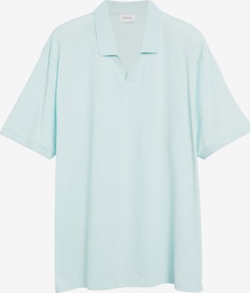 s.Oliver Men Big Sizes Shirt in Blue: front