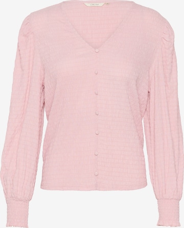 Cream Blouse 'Fenja' in Roze: voorkant