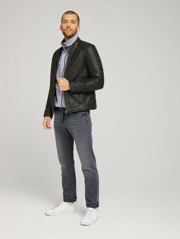 TOM TAILOR Sweatjacke in Grau