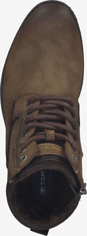 TOM TAILOR Lace-Up Boots in Brown