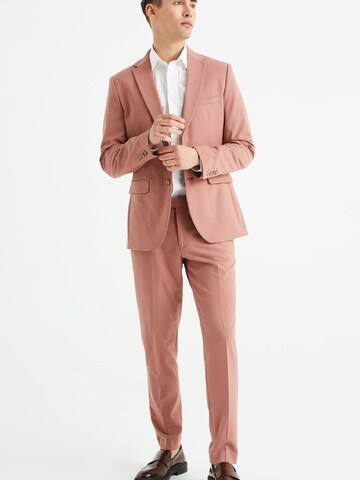 Coupe slim Veste de costume WE Fashion en rose