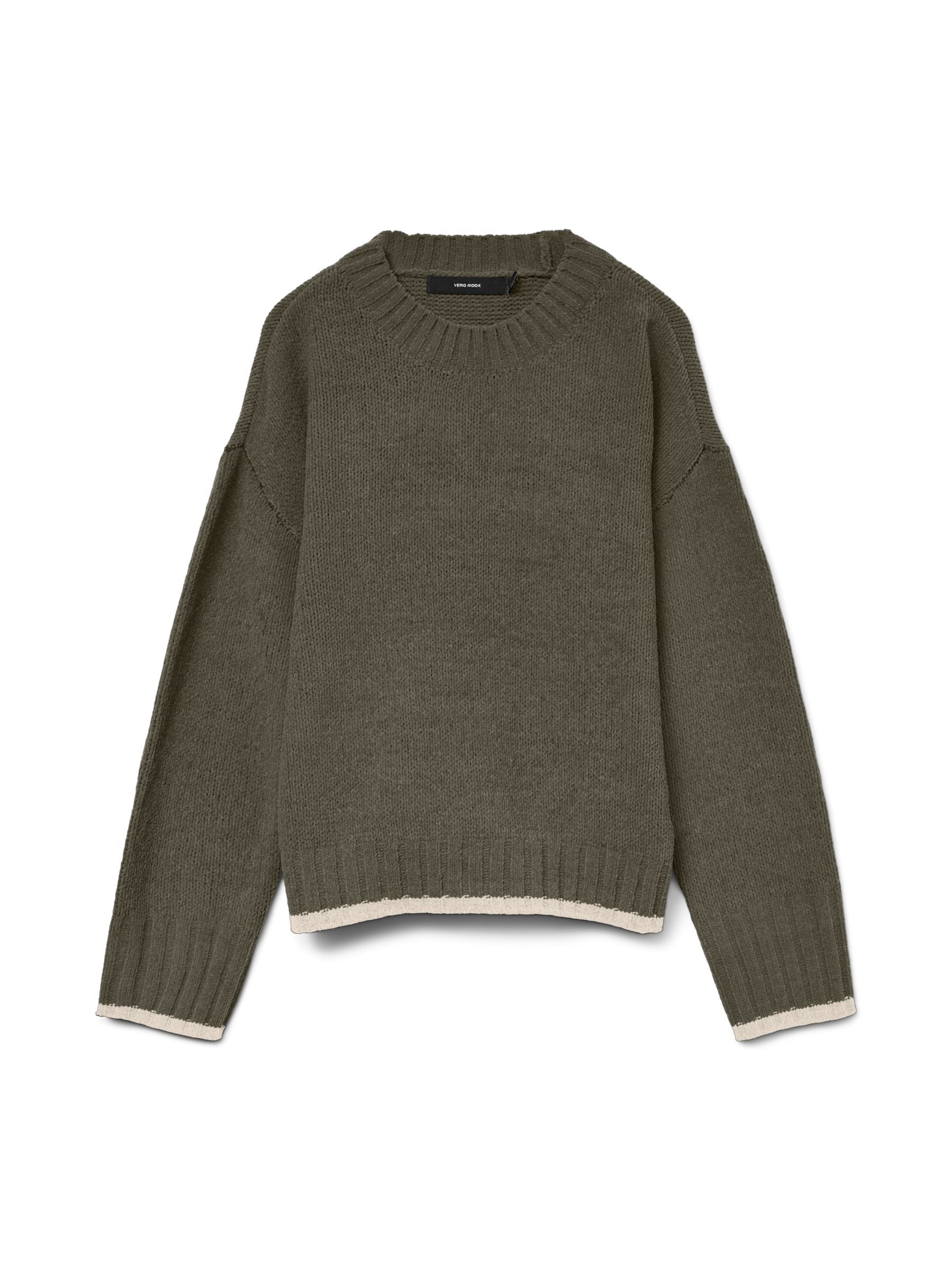 Pull-over 'VMSHADOW' VERO MODA en vert : devant