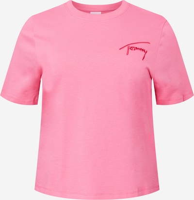 Tricou Tommy Jeans Curve pe roz deschis / roșu, Vizualizare produs