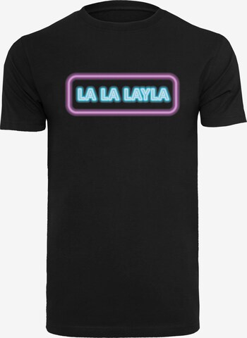 T-Shirt 'La La Layla' Merchcode en noir : devant