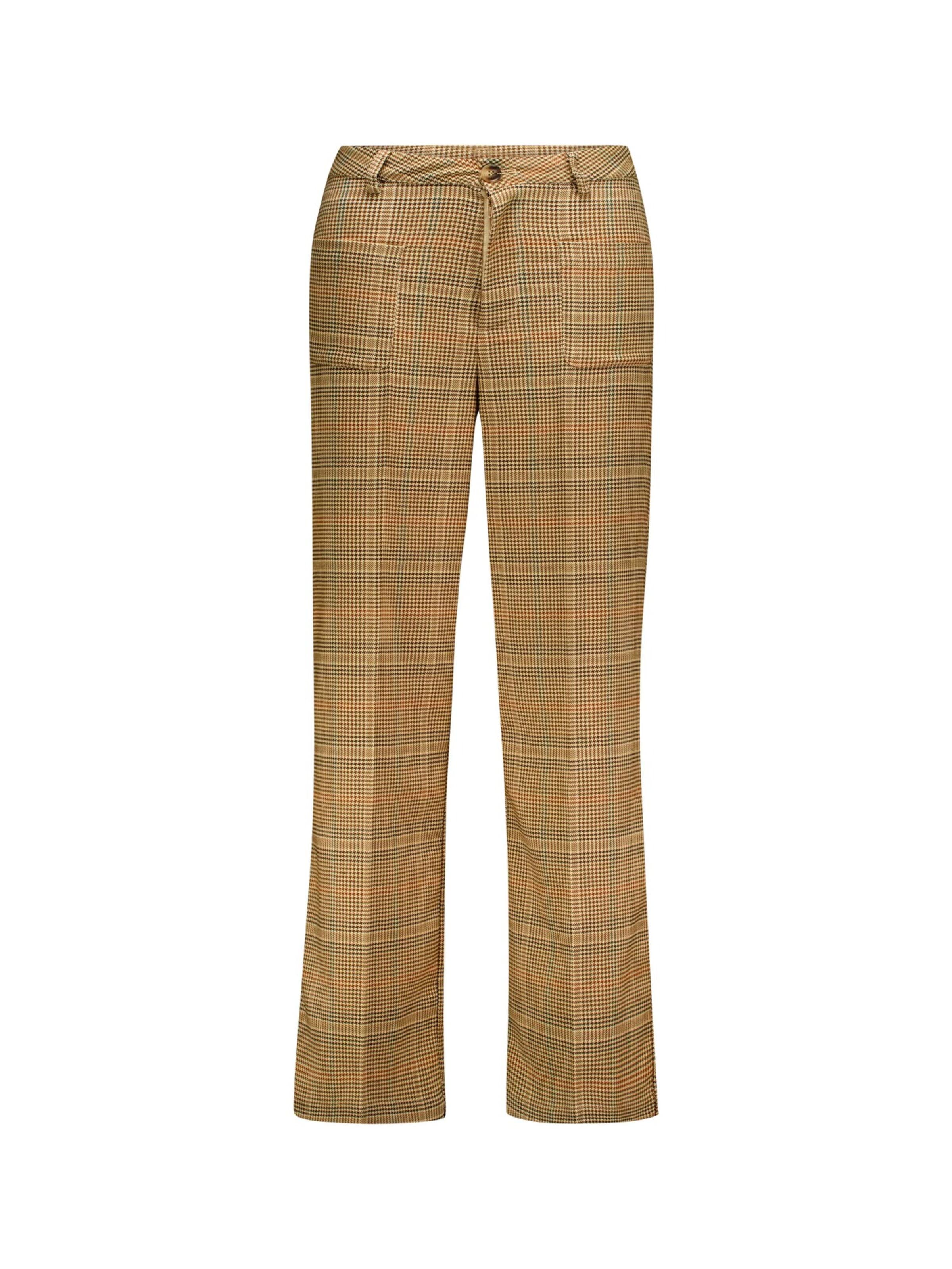 Deeluxe Loosefit Broek in Bruin: voorkant
