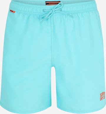 Shorts de bain 'ESSENTIAL' Superdry en bleu : devant