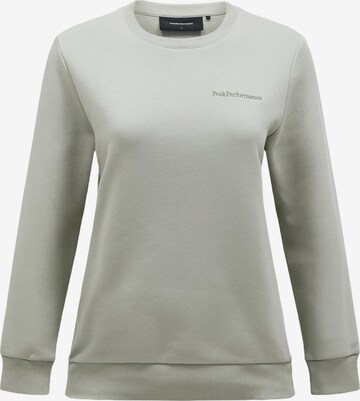 PEAK PERFORMANCE Sweatshirt in Grün: predná strana