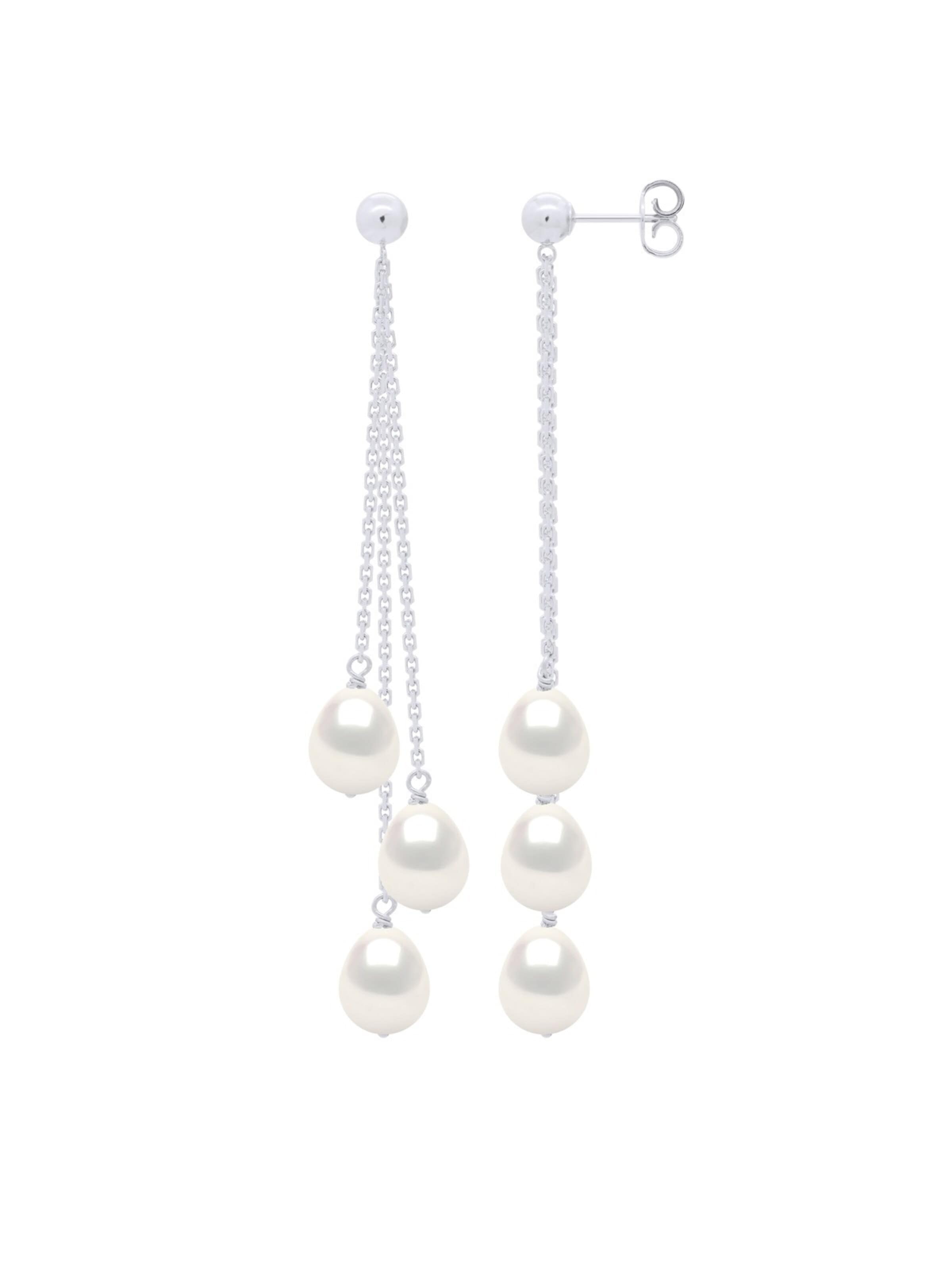 Ateliers Saint Germain - Brincos 'BAUMONT' em branco: frente