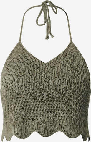 ABOUT YOU Knitted Top 'Drew' in Green: front