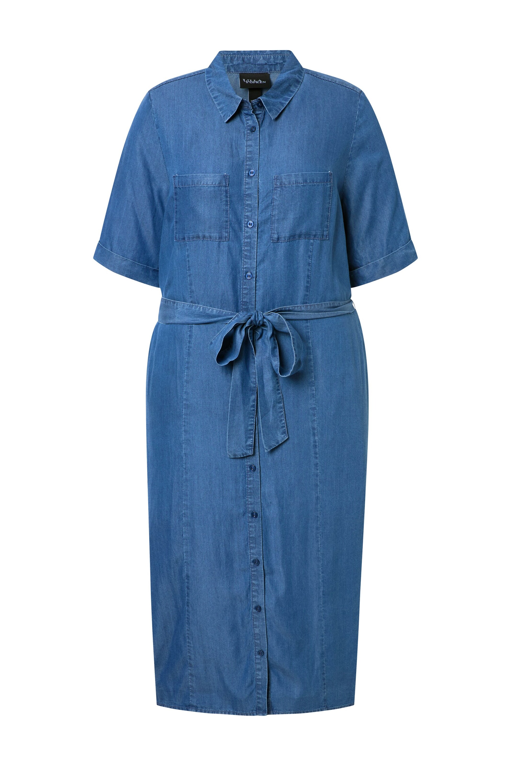 Ulla Popken Kleid in Blau: Vorderseite