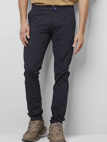 MEYER Slimfit Cargojeans in Blauw: voorkant