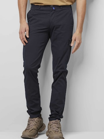 MEYER Slim fit Cargo Jeans in Blue: front