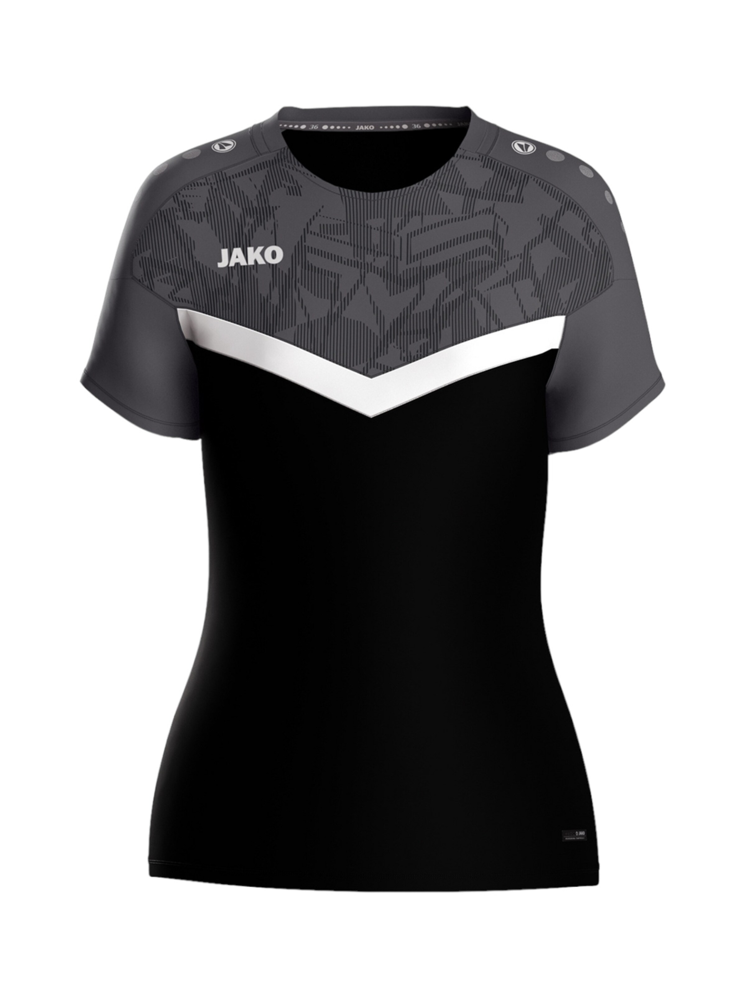 JAKO Funktionsshirt in Schwarz: Vorderseite
