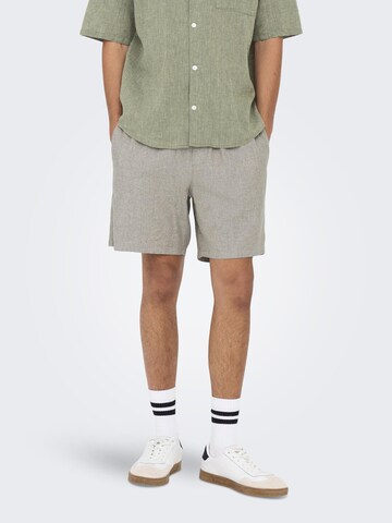 Only & Sons - regular Pantalón 'ONSTel' en beige: frente