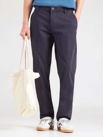 Bruun & Stengade Regular Chinohousut 'Rino' värissä sininen: etupuoli