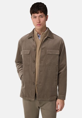 Boggi Milano Regular fit Button Up Shirt in Brown: front