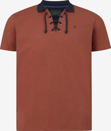 T-Shirt ' Earl Brickson ' Charles Colby en orange : devant