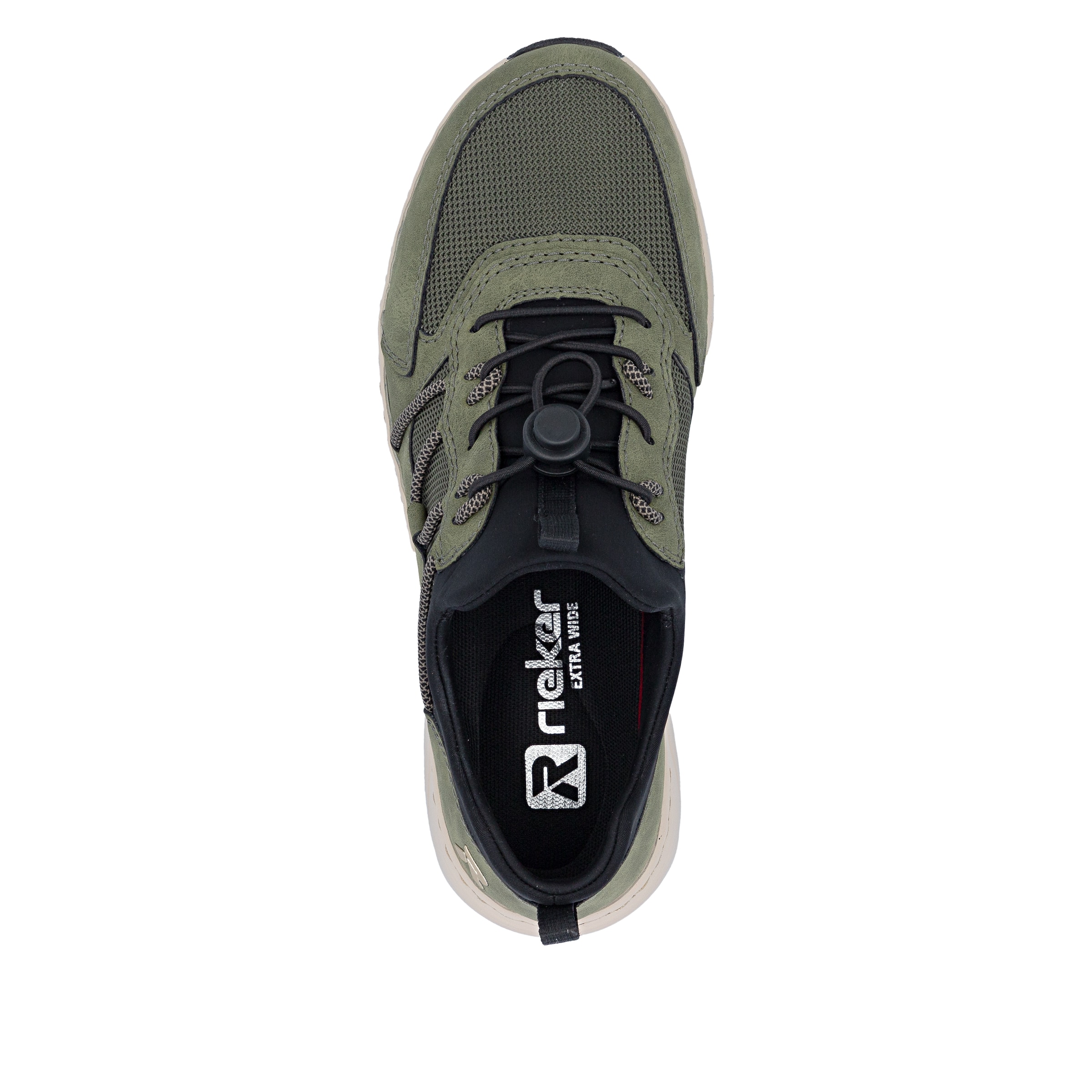 Chaussure de sport à lacets Rieker en vert