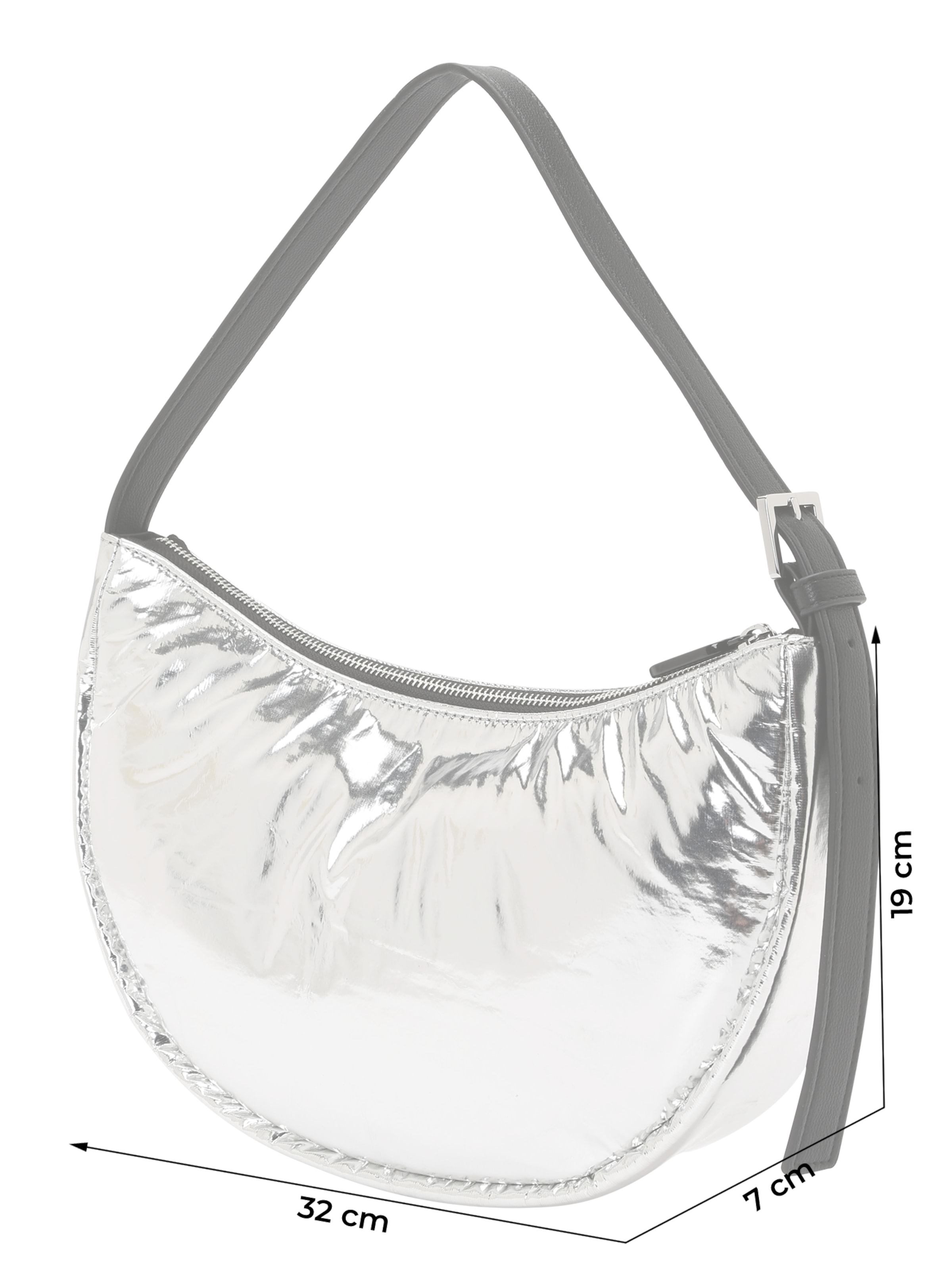 KARL LAGERFELD JEANS Taška přes rameno – stříbrná