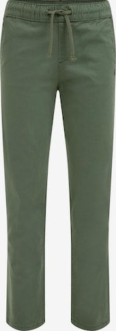 WE Fashion Slim fit Trousers in Green: front