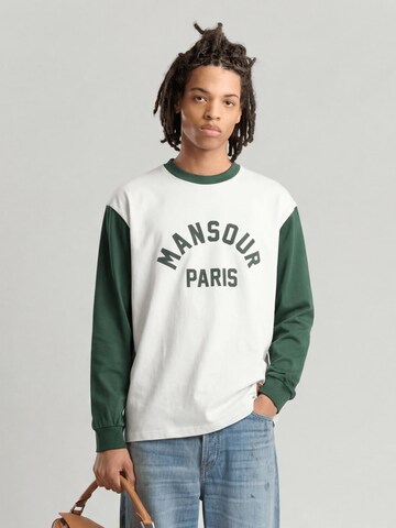 Mansour Shirt 'Paris College Baseball' in Groen